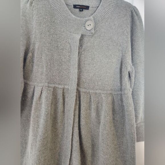 BCBGMAXAZRIA XL Sage Green WOOL ANGORA Blend 3/4Slv  Buttons Up Women  Cardigan - Picture 7 of 10